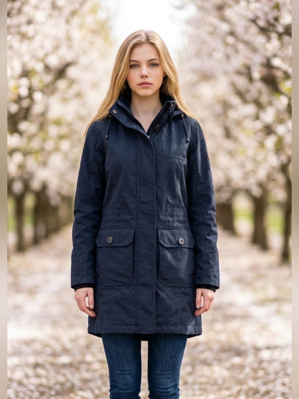 Mckinley Aquamax Navy Utility Jacket for Women